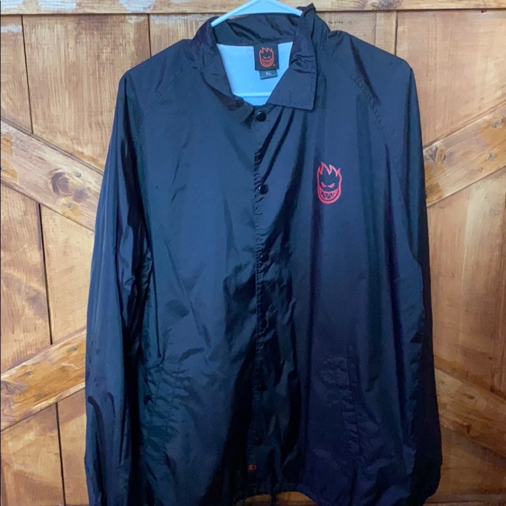 Black spit fire wind breaker